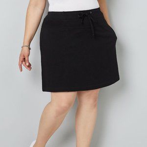 Avenue French Terry Skort Black 18/20 NWOT